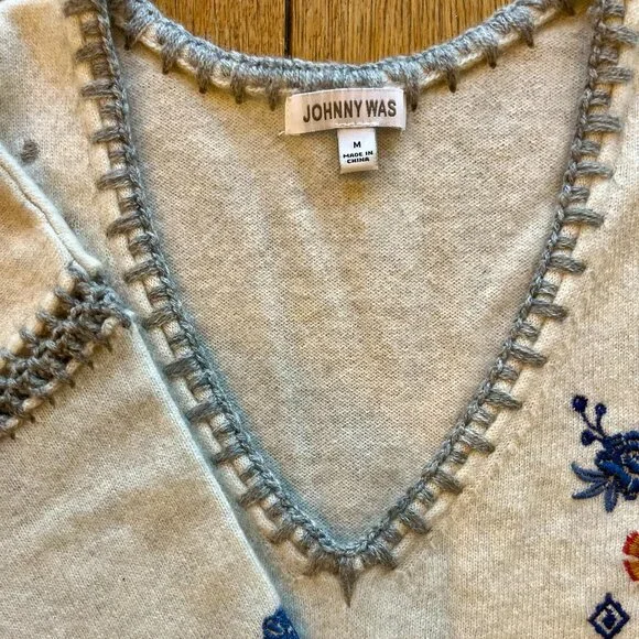 Johnny Was Cashmere Sweater Size M - Picture 2 of 9